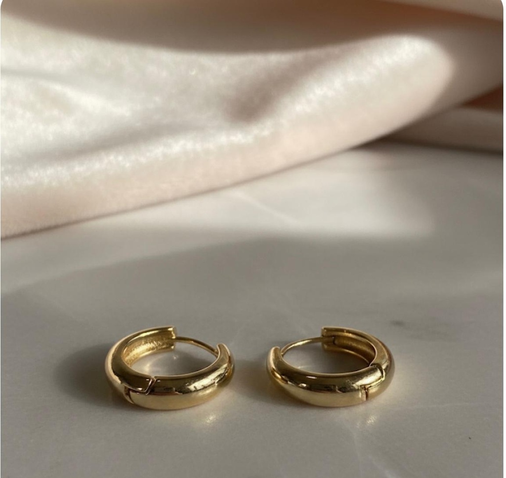 ARGOLLA ENCHAPE DORADO GOTA