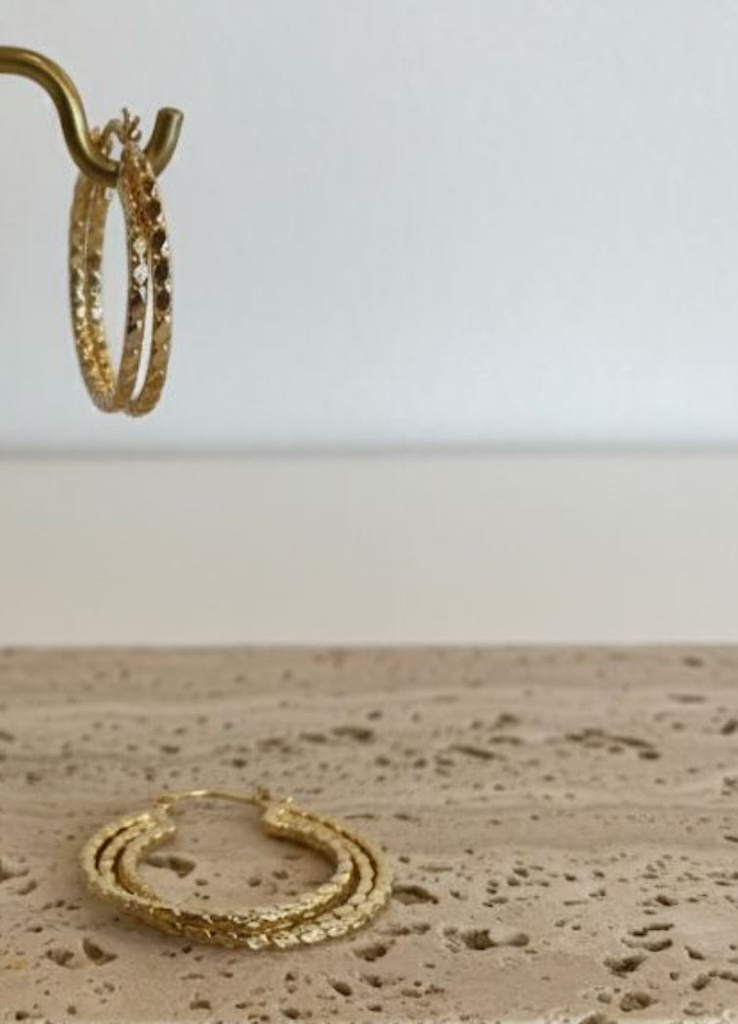 ARETES ARGOLLA PEQUE.ENCHAPE