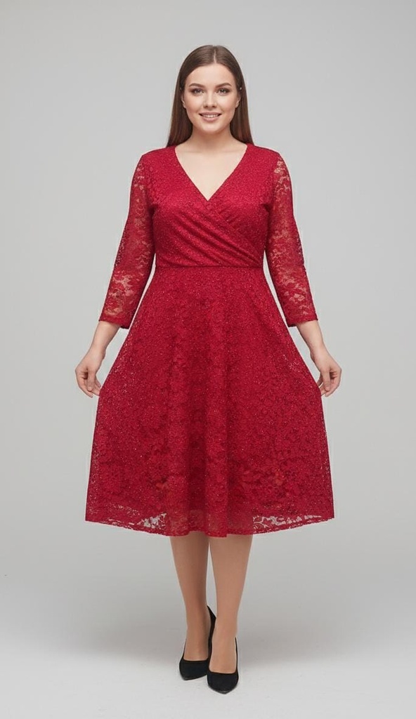 CHECK IT OUT VESTIDO MUJER ROJO