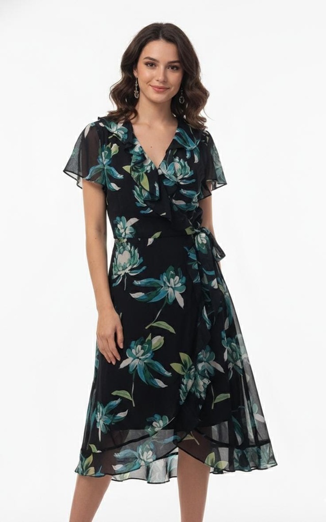 JESSICA ROSA VESTIDO AZUL M. FLORES CLRS