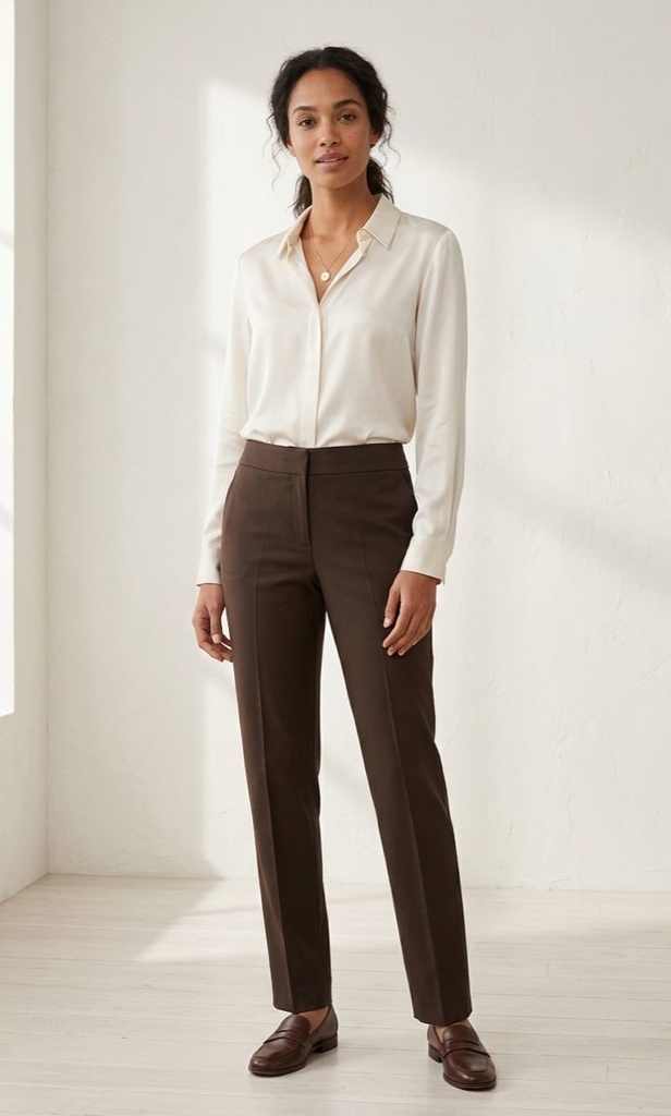 DAVID ASH PANTALON FORMAL CAFE DA10248P