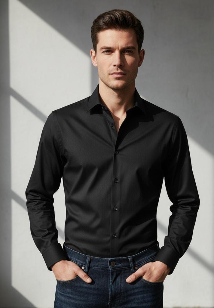 CALVIN KLEIN CAMISA NEGRA HOMBRE