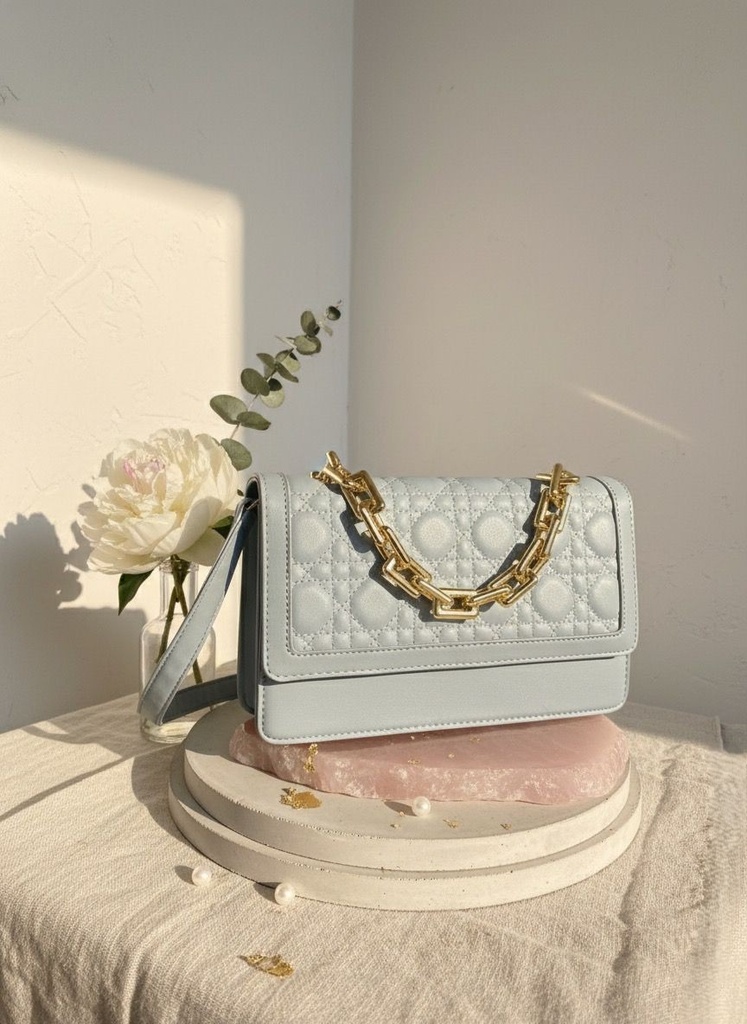 DELUXITY CARTERA MEDIANA MUJER AZUL DS25098QA