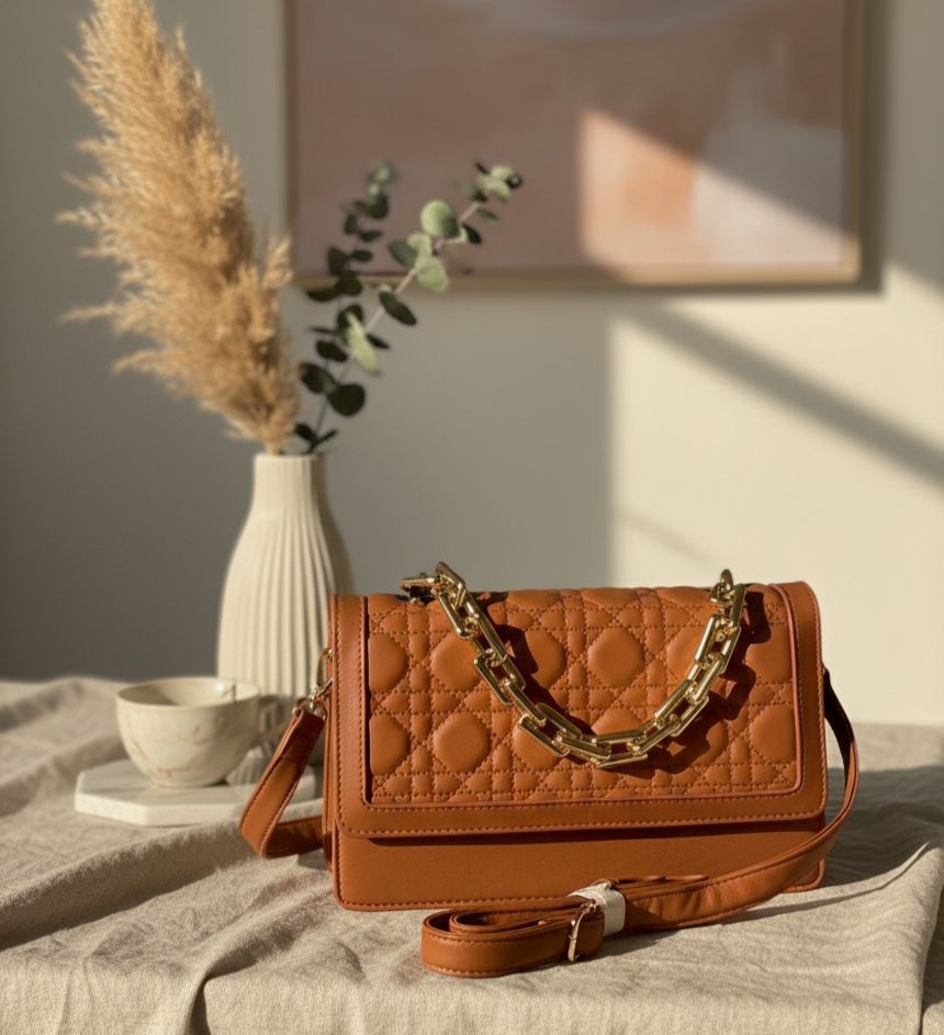 DELUXITY CARTERA MUJER MEDIANA TAN