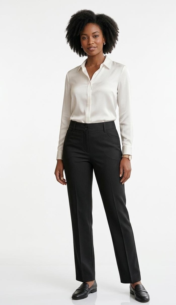 ZATARI PANTALON FORMAL MUJER NEGRO