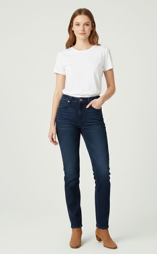 I&M JEANS AZUL OSCURO MUJER I1052HS