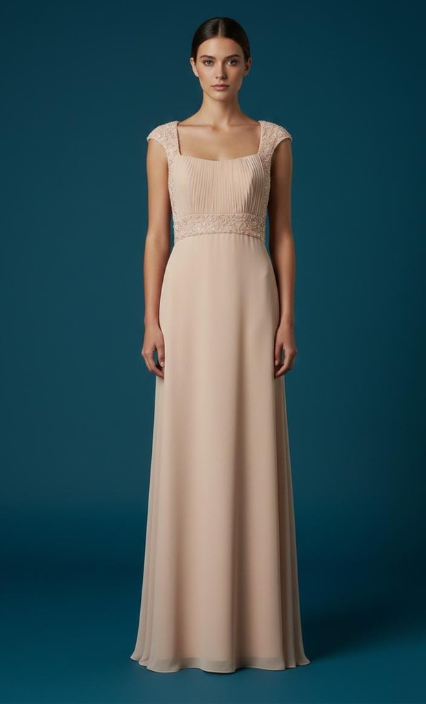 TADASHI VESTIDO MUJER ROSA VIEJO