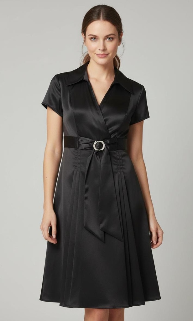 SIGNATURE VESTIDO MUJER NEGRO