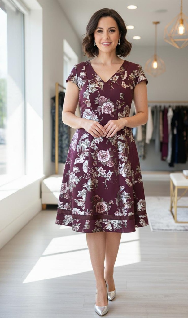 SIGNATURE VESTIDO MUJER OCRE-FLRS