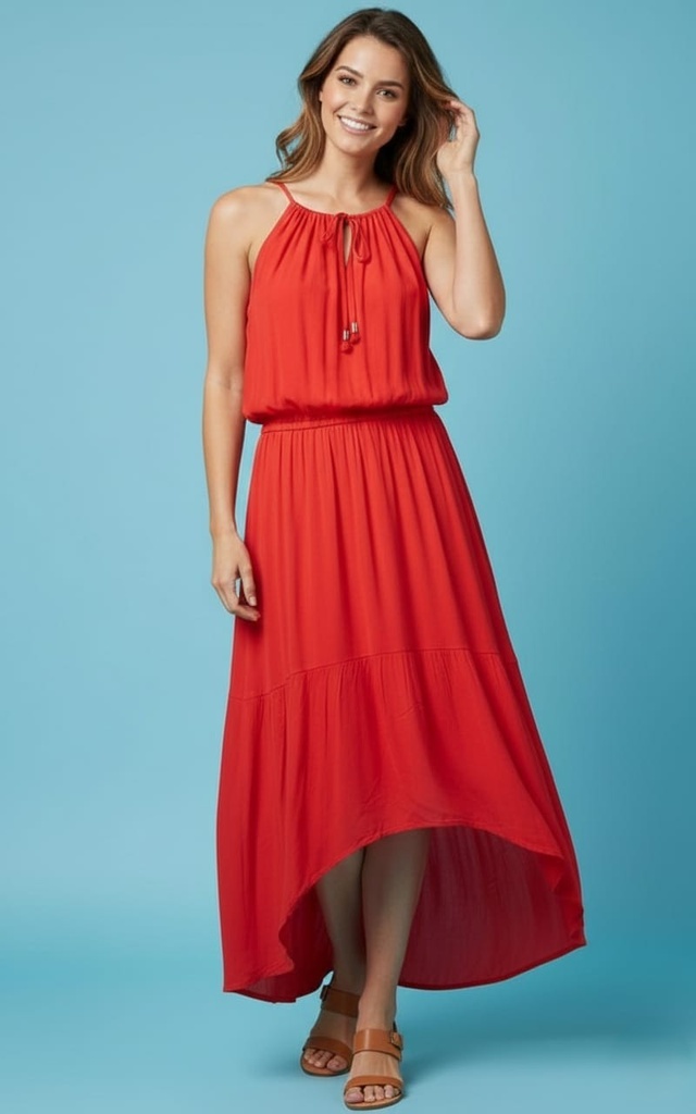 SANGRIA VESTIDO MUJER ROJO