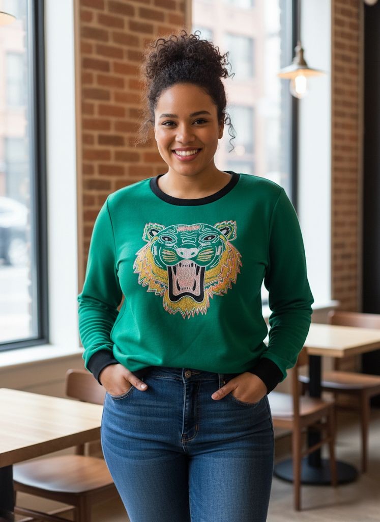 LULUMARI SUETER MUJER VERDE LEON