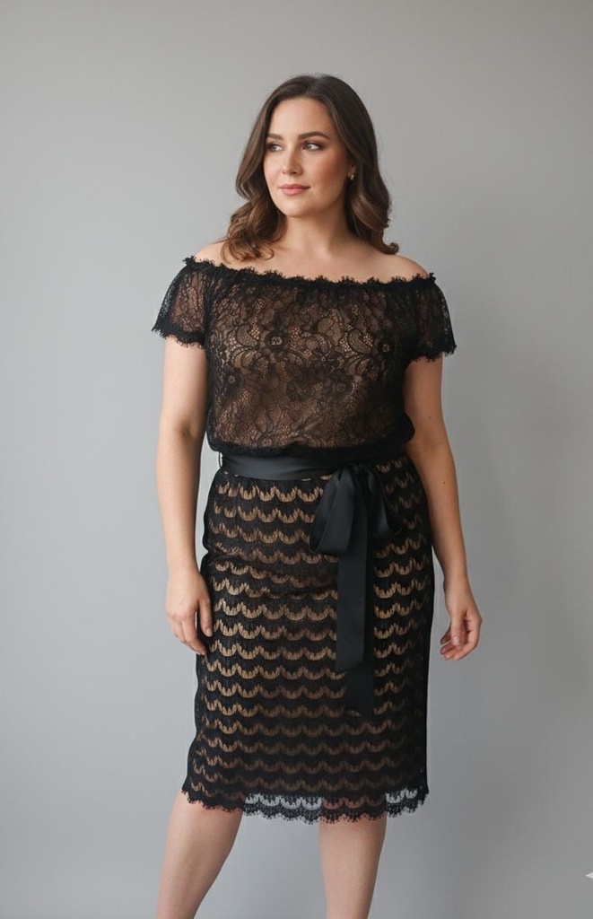 TADASHI SHOJI VESTIDO MUJER NEGRO-