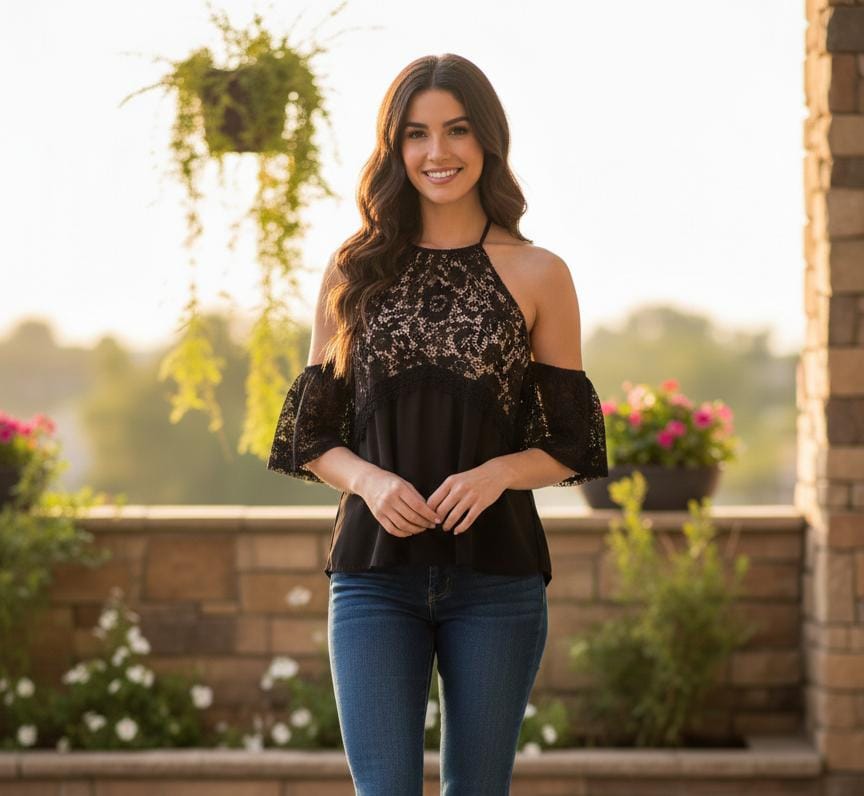 RE:NAMED BLUSA MUJER NEGRO TT8521