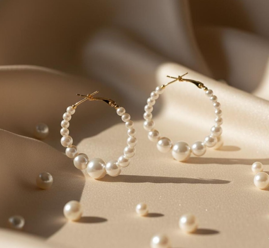 ARETE DE ENCHAPE ARGOLLAS PERLAS