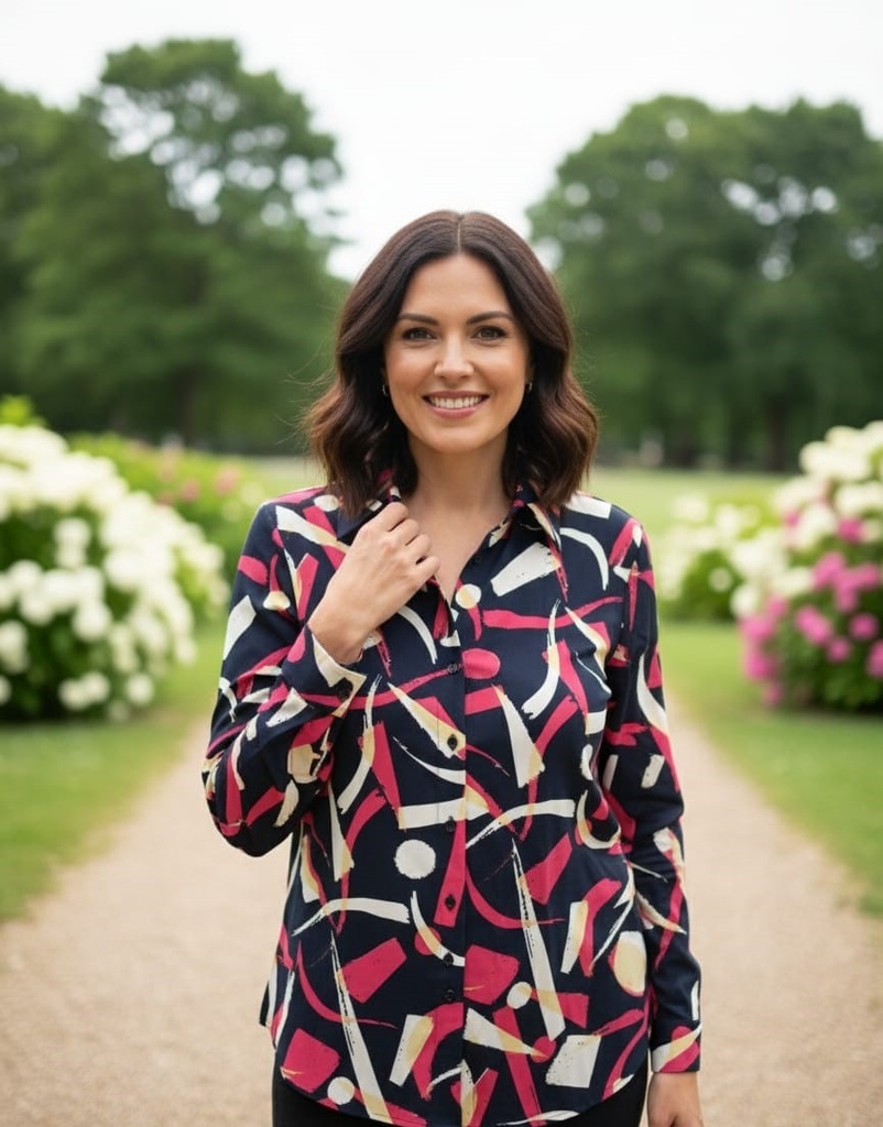 OVI BLUSA AZUL ESTAM. B9231