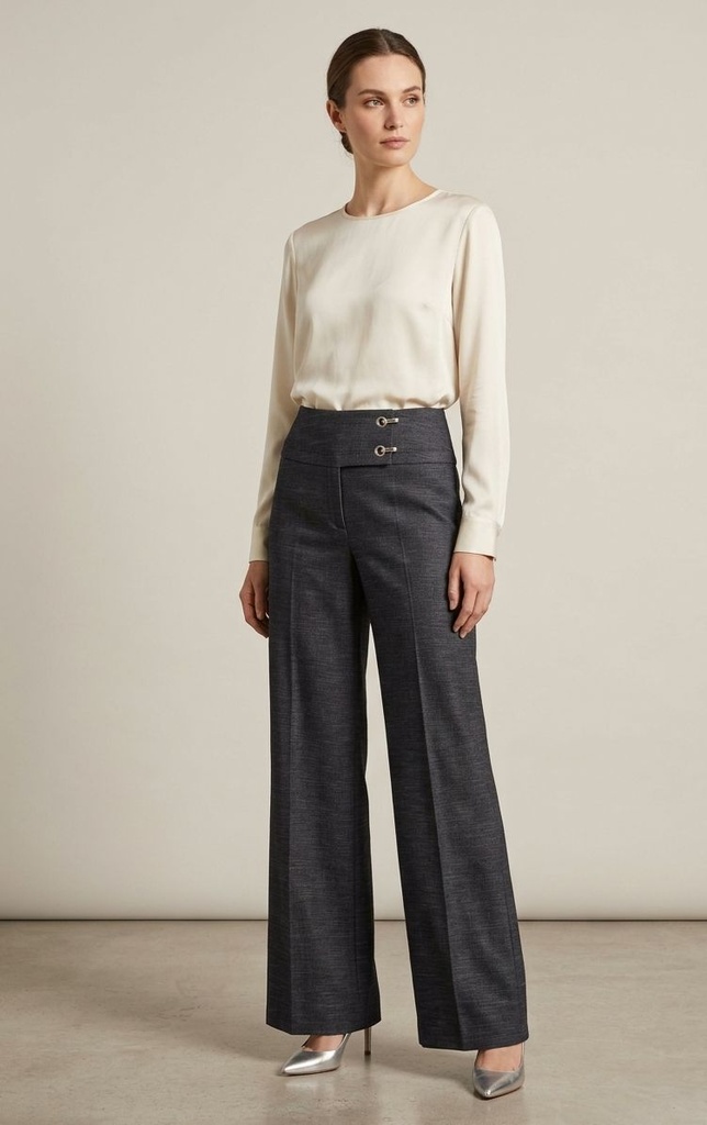 SHARAGANO PANTALON FORMAL AZUL HT9S10687