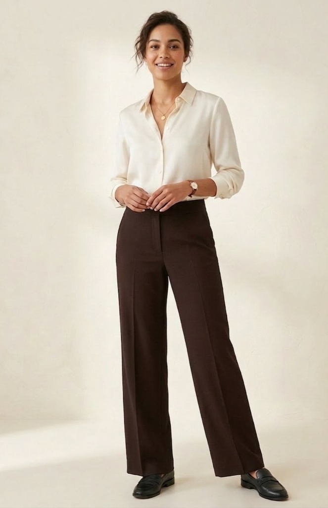 ANNA KEVIN PANTALON FORMAL CAFE 6066C