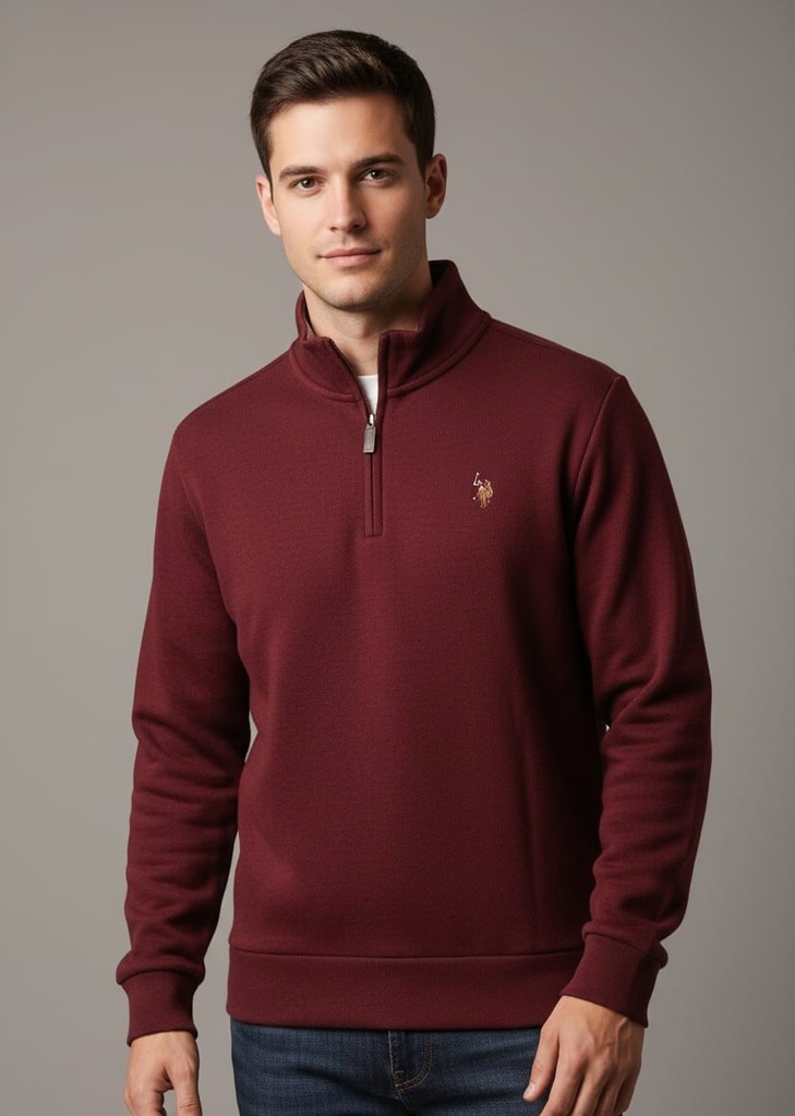 POLO SUETER OCRE ZIPER HOMBRE 11D450Z5O