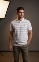 POLO CAMISETA BLANCO RAYAS AZUL 11D47750B