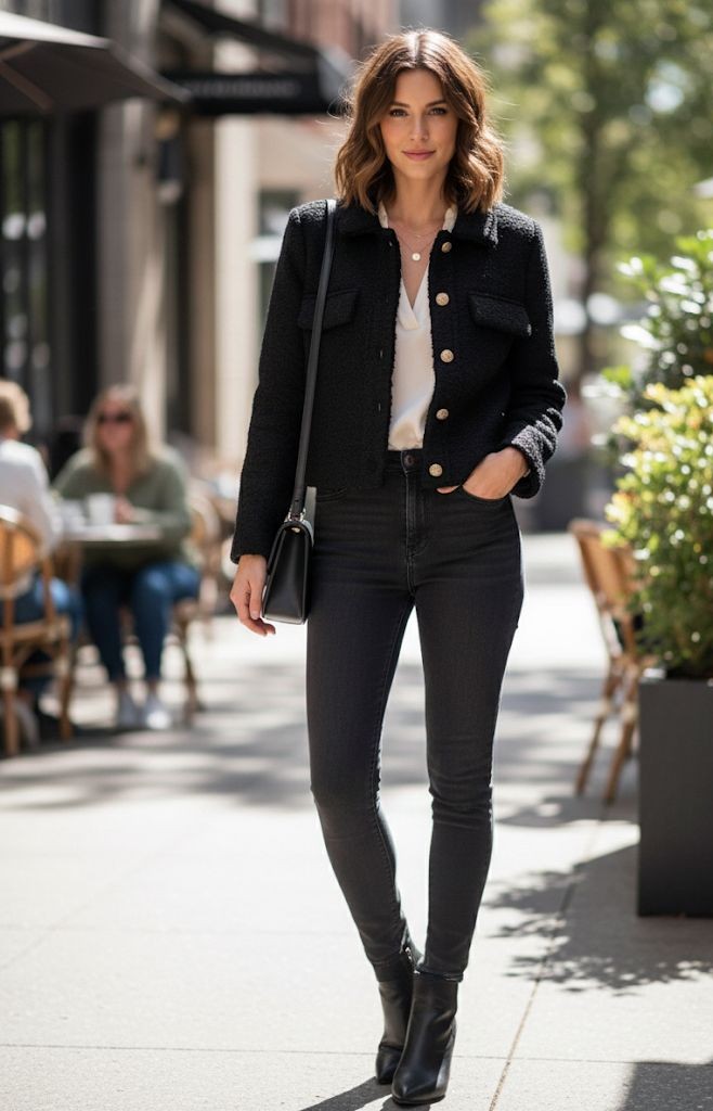 ACTIVE CHAQUETA NEGRO MUJER J13665N