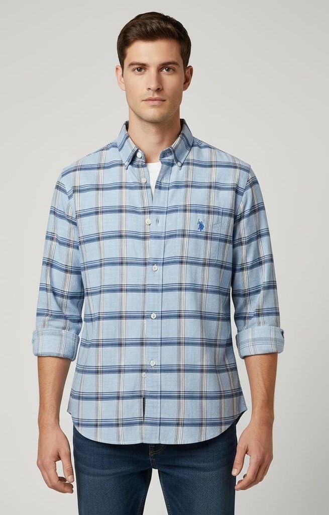 POLO ASSN. CUADROS CAMISA M/LARGA 11D854VP