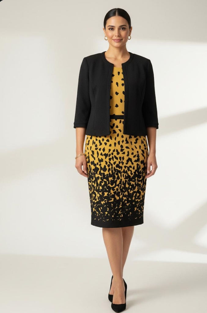 STUDIO ONE CHAQUT-VESTIDO NEGRO-MOZTAZA 66357