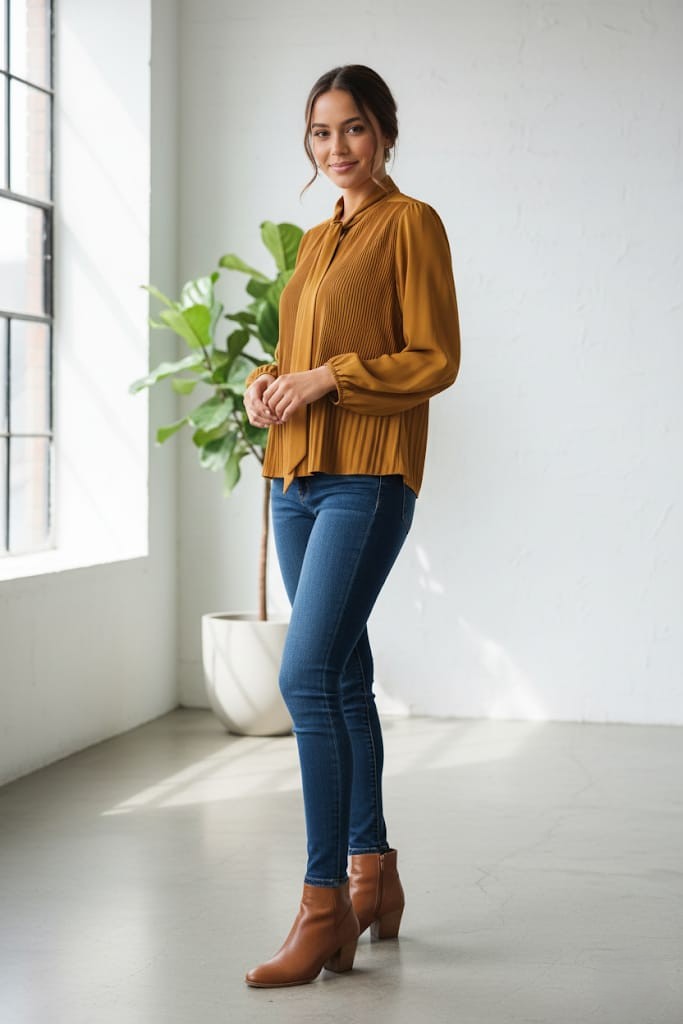 NANETTE BLUSA TERRACOTA MUJER  NW2S136V2