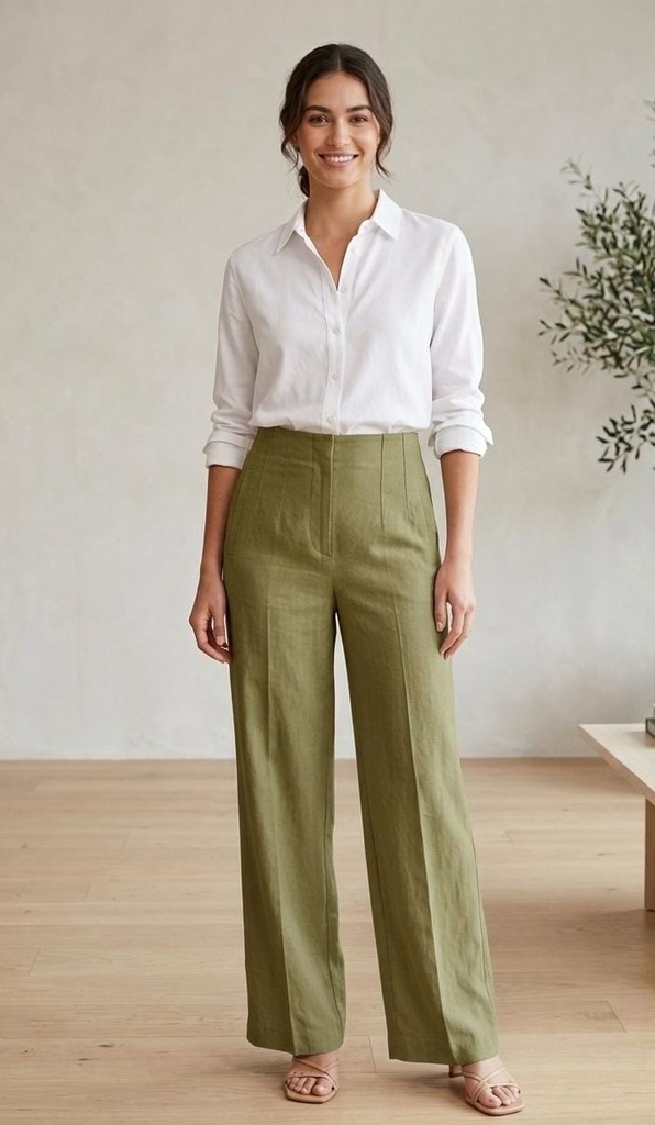 ACTIVE PANTALON VERDE OLIVO CAMPANA P14240