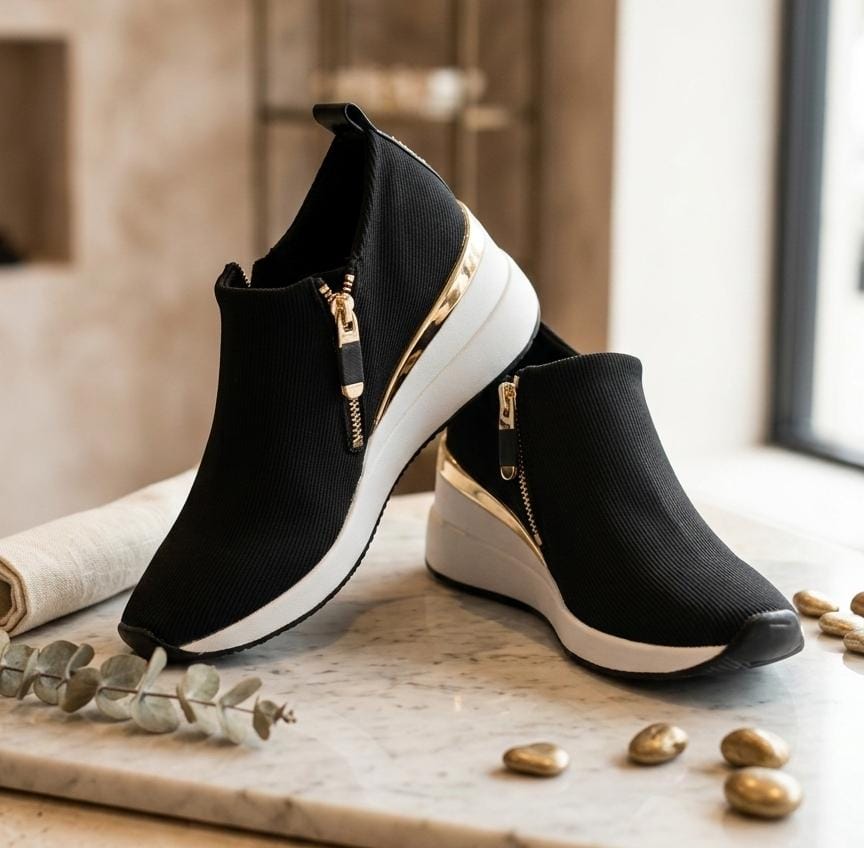 DKNY TENIS NEGRO PLANTILLA ALTA BLC PALMA