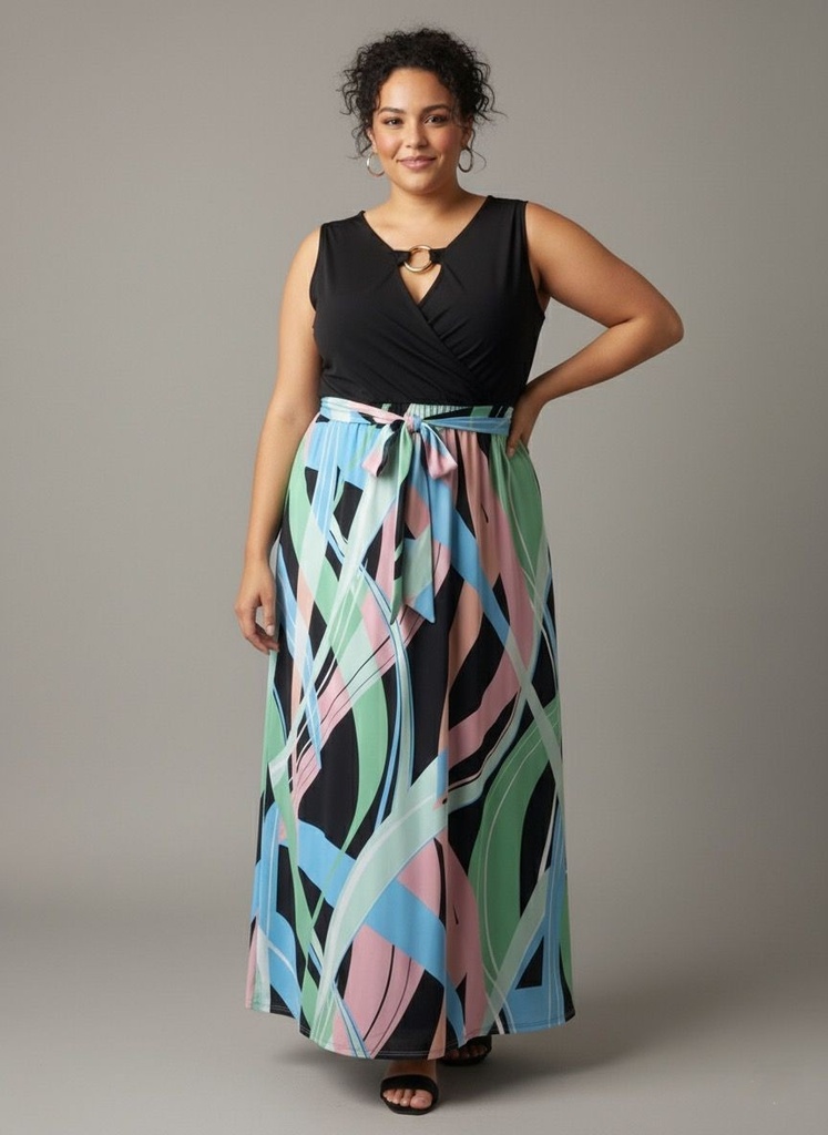 SANDRA DARREN VESTIDO L.NEGRO 75528