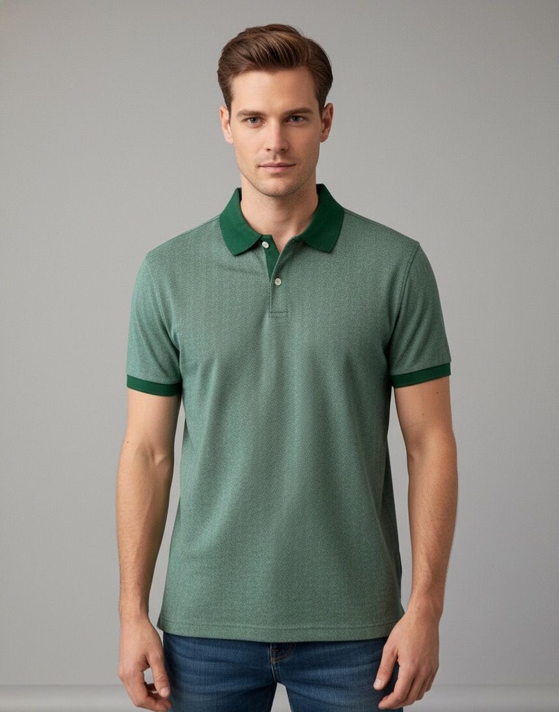 BANANA CAMISETA VERDE RAYAS 764204V