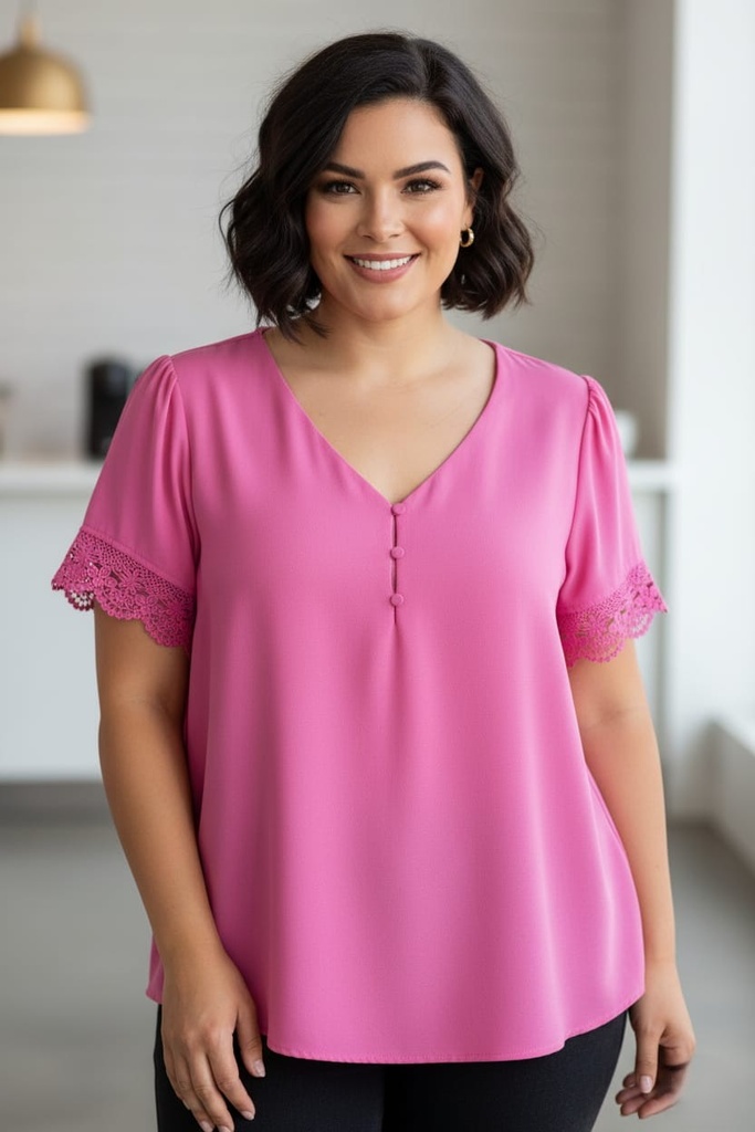 PERCH BLUSA ROSA MUJER PCR2204R