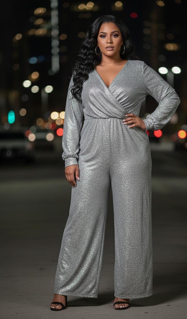 ADRIANNA PAPELL JUMPSUIT MUJER METAL AP1E206641