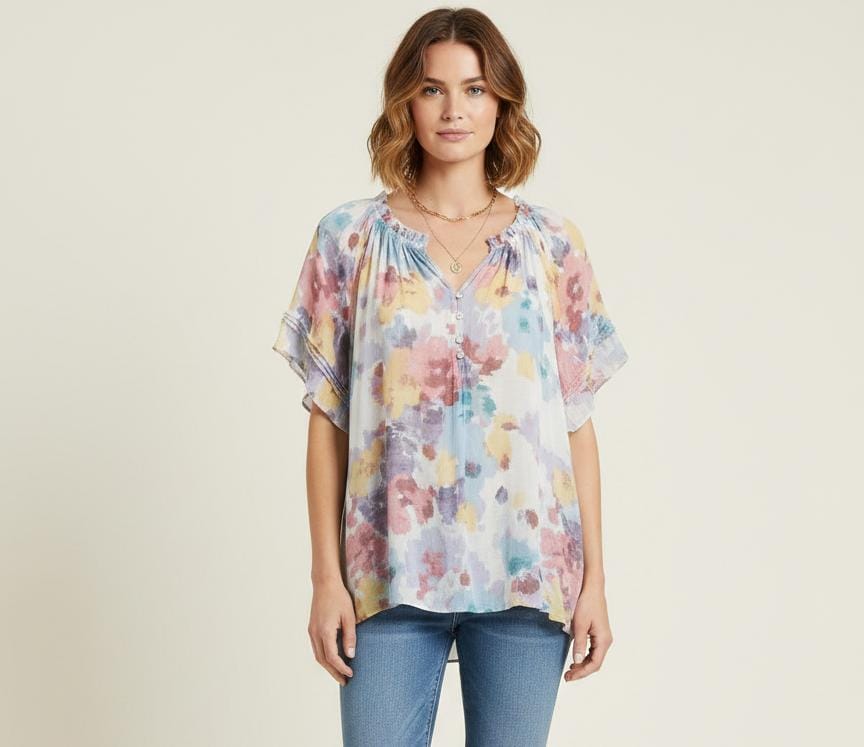 ZAC&RACHEL BLUSA MORADO ESTAM CLRS ST814N02ZM