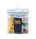 CARTER´S CALSONCILLO NIÑO 3PZS CLRS