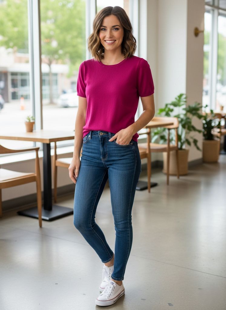 CIELO BLUSA FUCSHIA MUJER SW55F