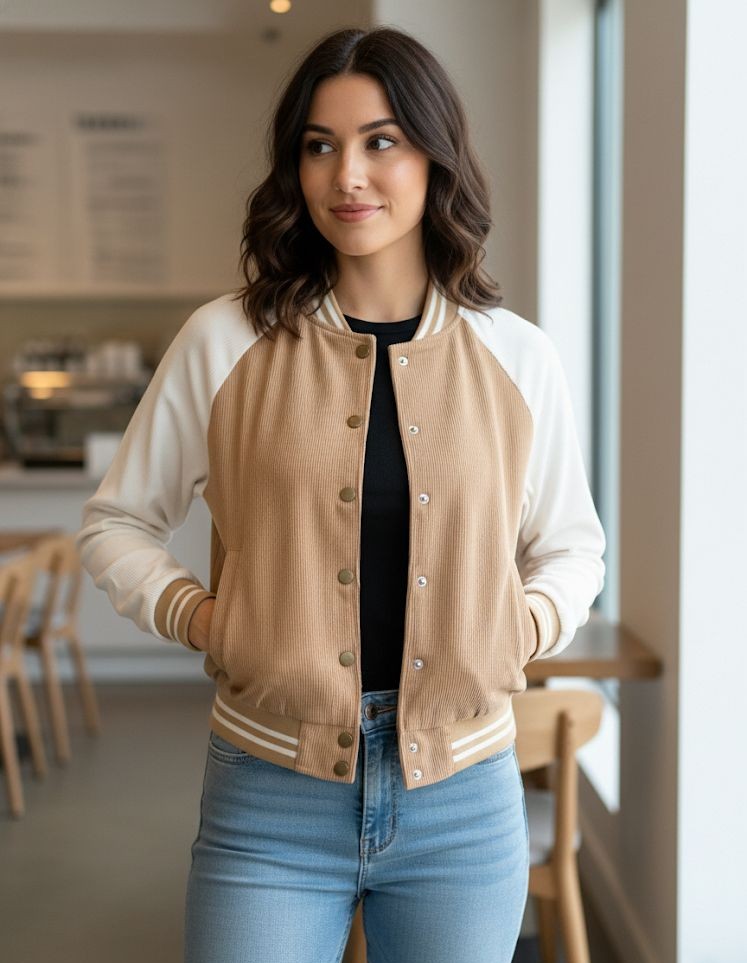 BLU PEPPER CHAQUETA BEIGE-BLC MUJER CR3124