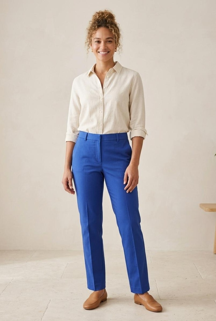 DAVID ASH PANTALON FORMAL AZUL DA3230P