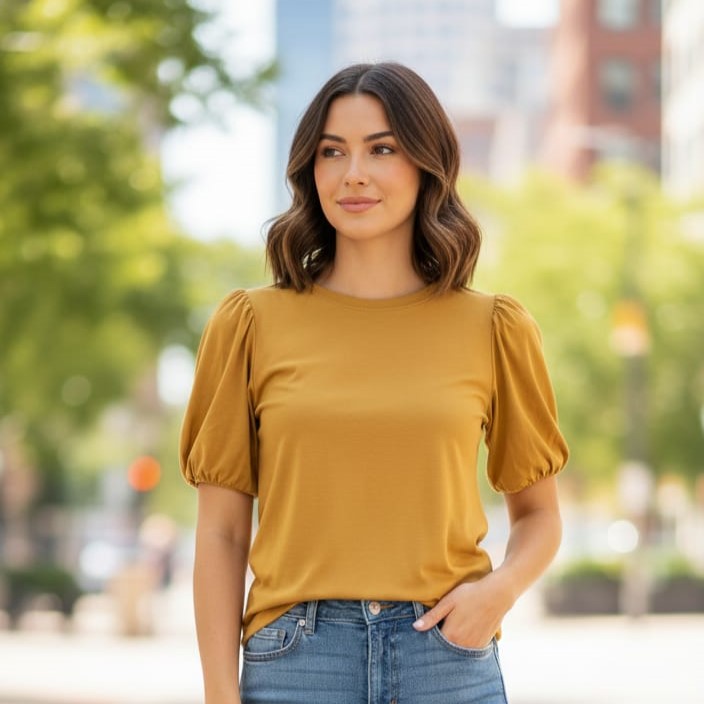 TRES BIEN BLUSA BEIGE T38642B