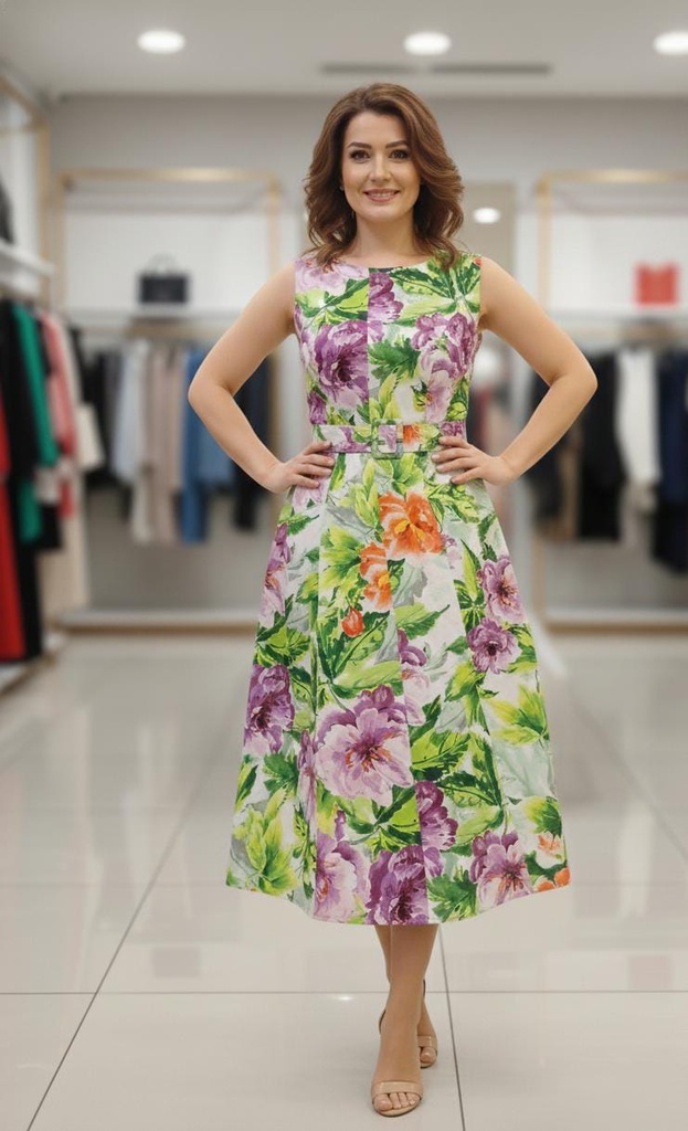 DONNA RICCO VESTIDO FLORS MRADO-DR52601