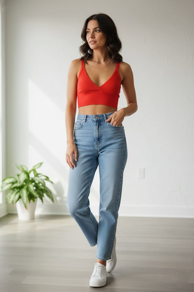 DOUBLE ZERO CROP-TOP FUCSHIA MUJER DZ23A826F