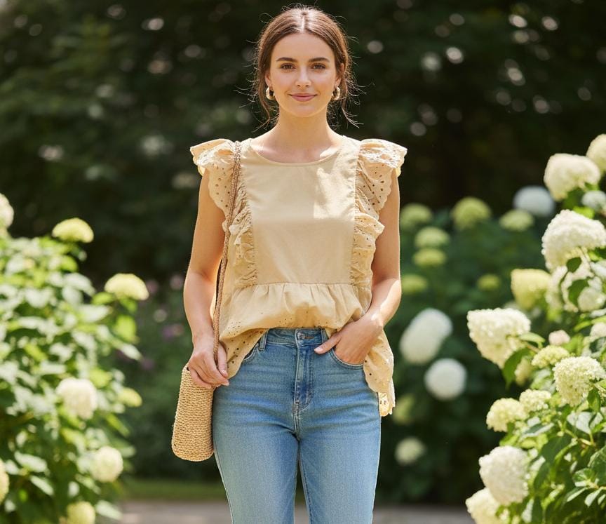 MINE BLUSA MUJER MOSTAZA TB6714