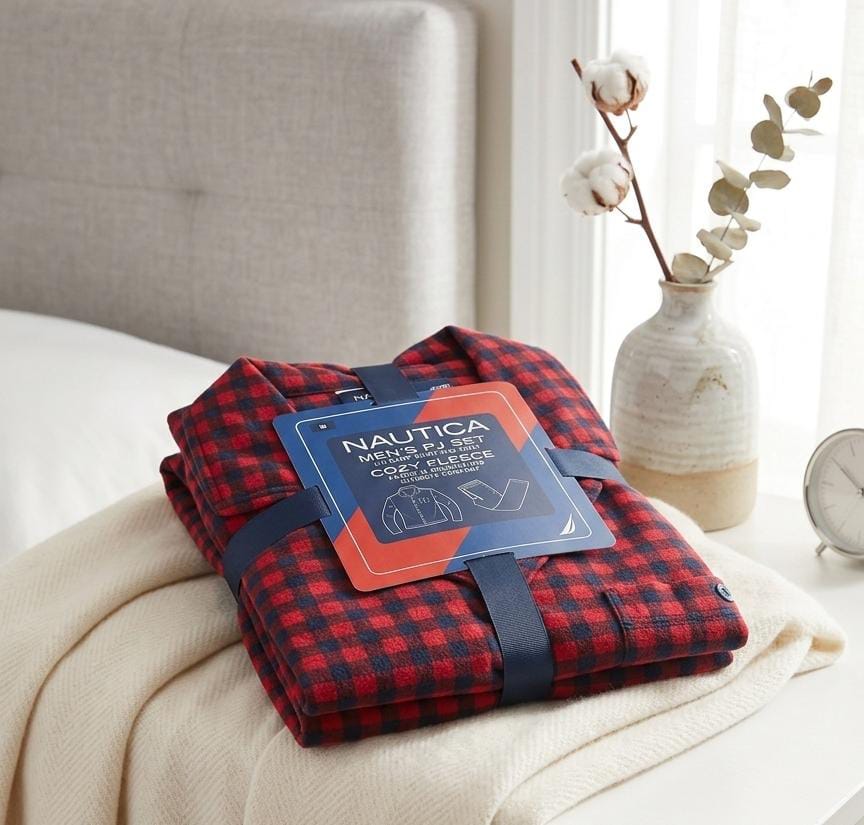 NAUTICA PIJAMA OCRE-NEGRO HOMBRE FKJ381