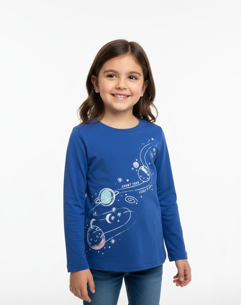 CARTER´S CAMISETA NIÑA AZUL PLANETAS 3N566416