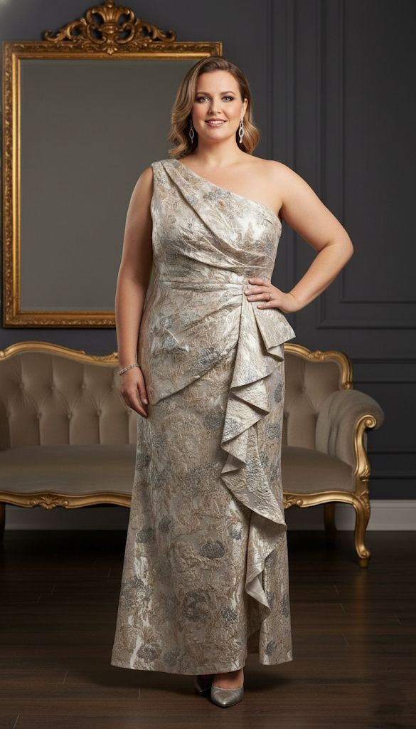 XSCAPE VESTIDO CHAMPANG FLRS DRD 6918X