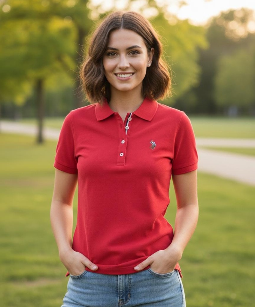POLO CAMISA HOMBRE ROJA 21585498R