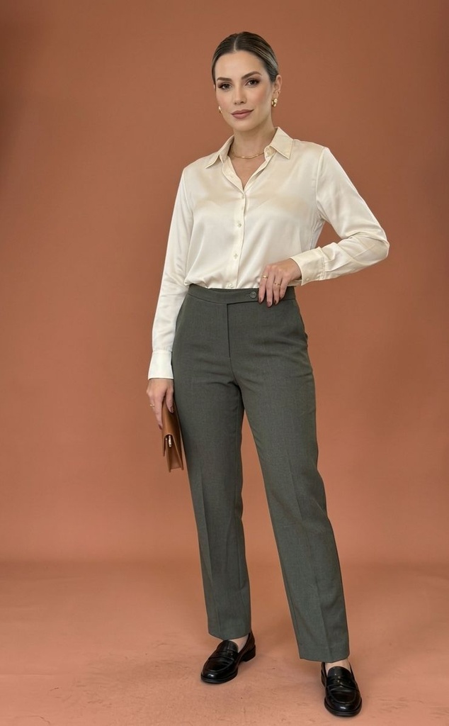 FOCUS 2000 PANTALON FORMAL VERDE 1243PVO