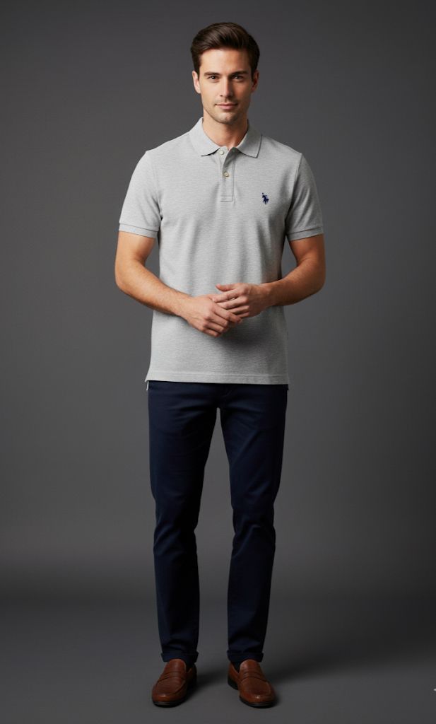 POLO CAMISETA C.P GRIS HOMBRE 11601588G