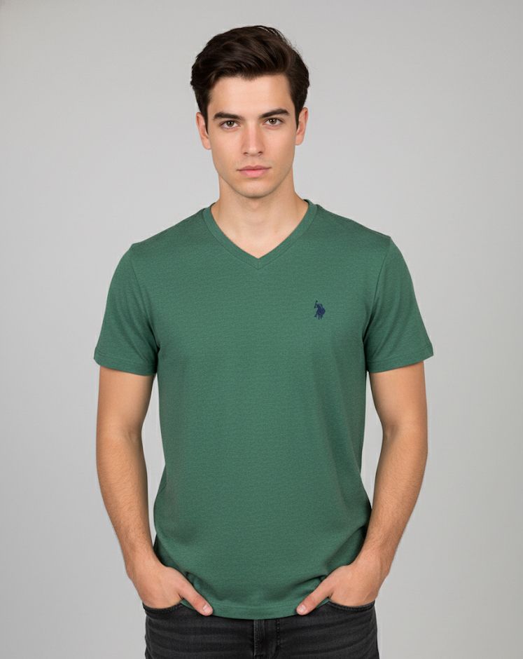 POLO CAMISETA VERDE HOMBRE  11390204V