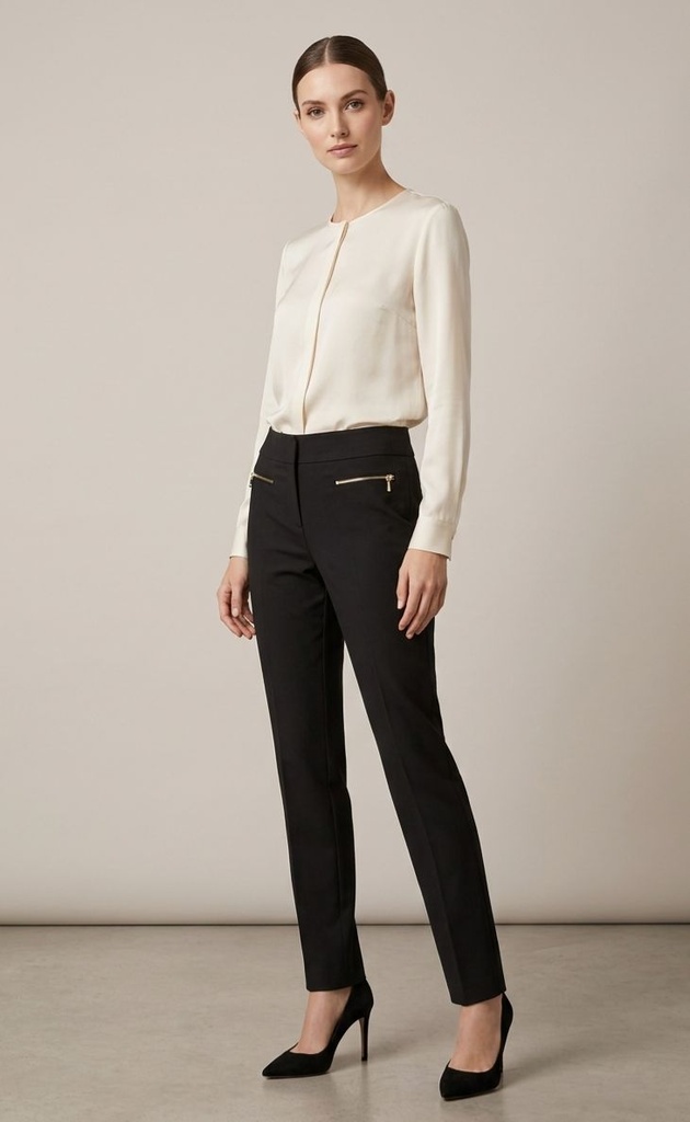 DAVID ASH PANTALON FORMAL NEGRO 10384N